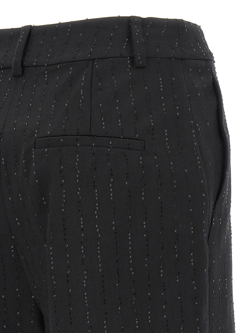 Max Mara Black Virgin Wool Bermuda Shorts