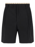 Maison Margiela Black Wool Bermuda Shorts