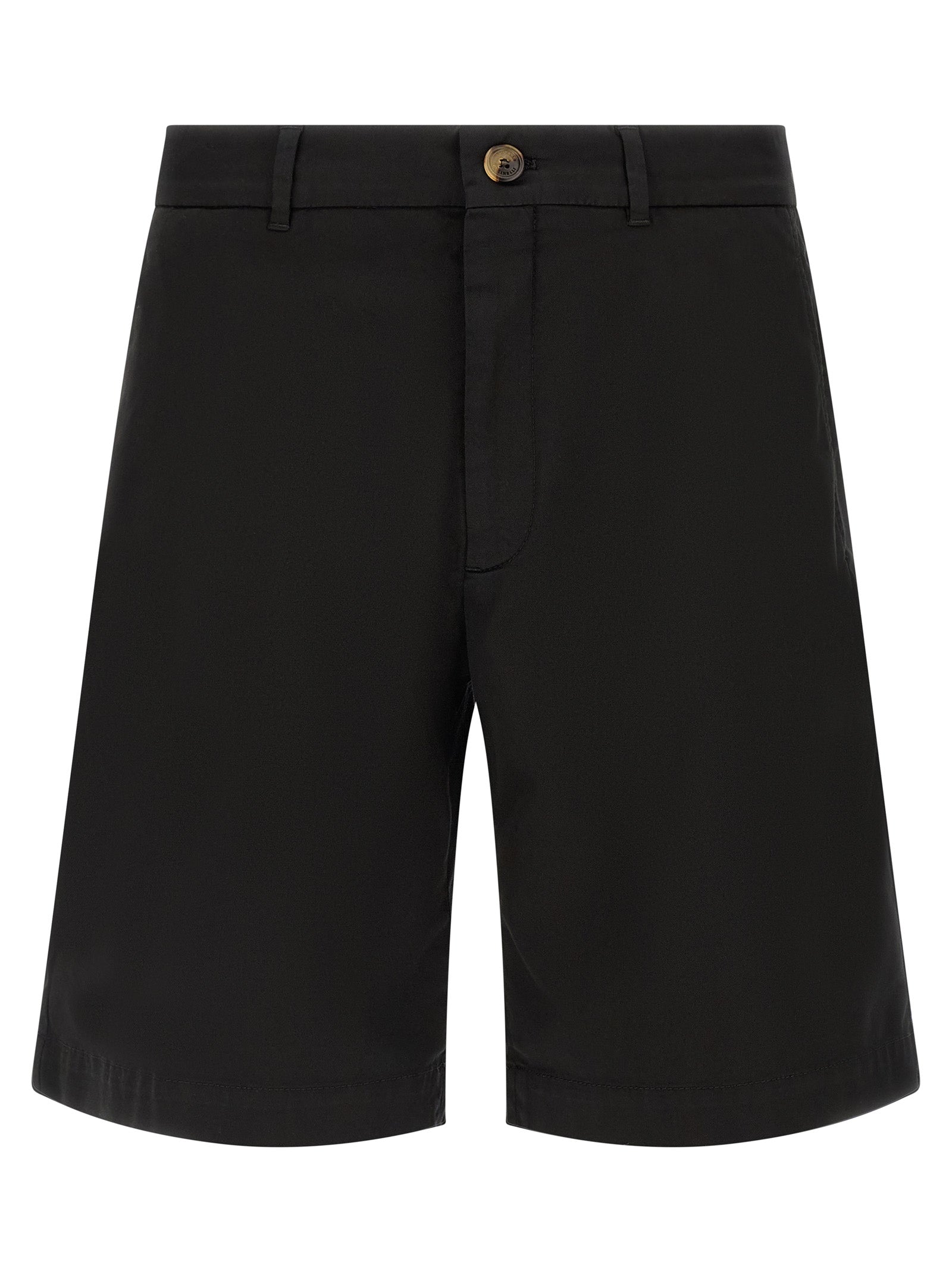 Brunello Cucinelli Black Cotton Bermuda Shorts
