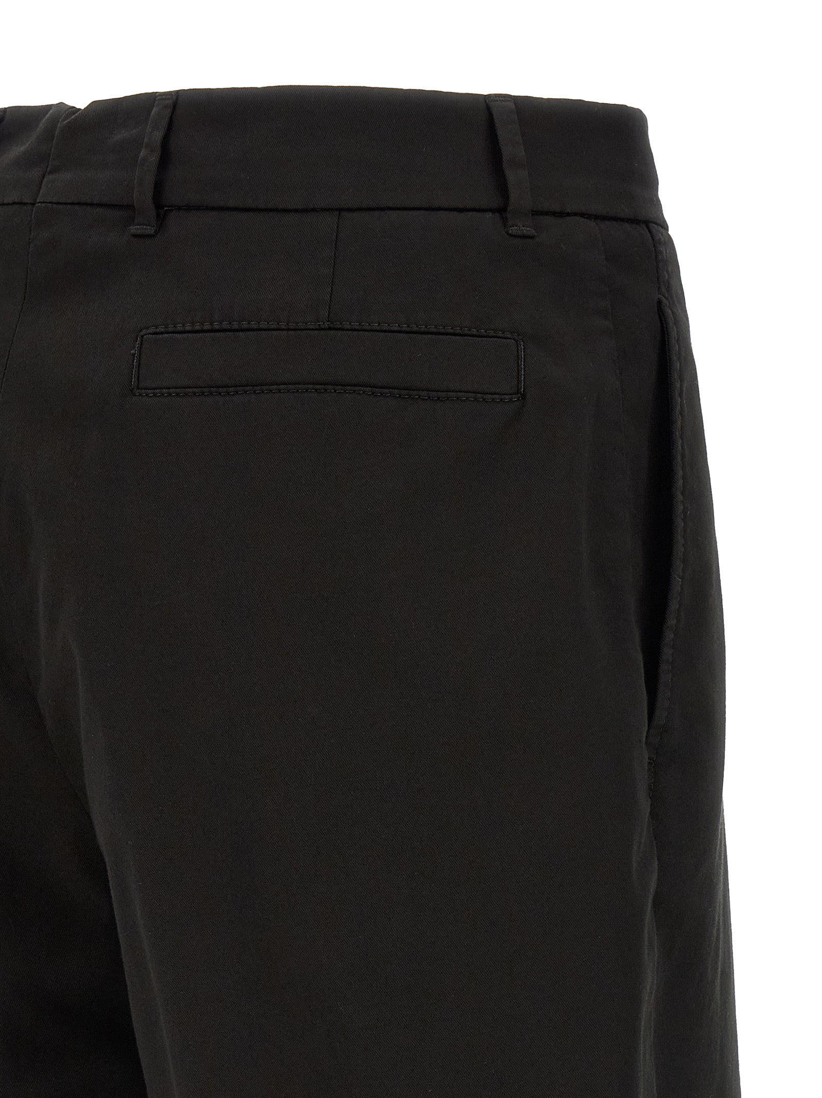 Brunello Cucinelli Black Cotton Bermuda Shorts