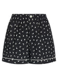 Moschino Bicolor Silk Bermuda Shorts