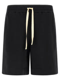 Jil Sander Black Cotton Bermuda Shorts