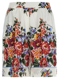 Dolce & Gabbana Multicolor Silk Bermuda Shorts