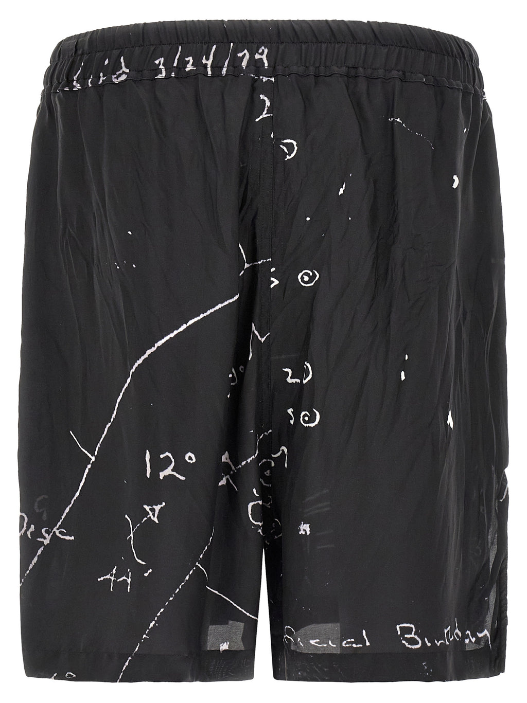 Rick Owens Bicolor Viscose Bermuda Shorts