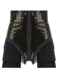 Rick Owens Black Cotton Bermuda Shorts