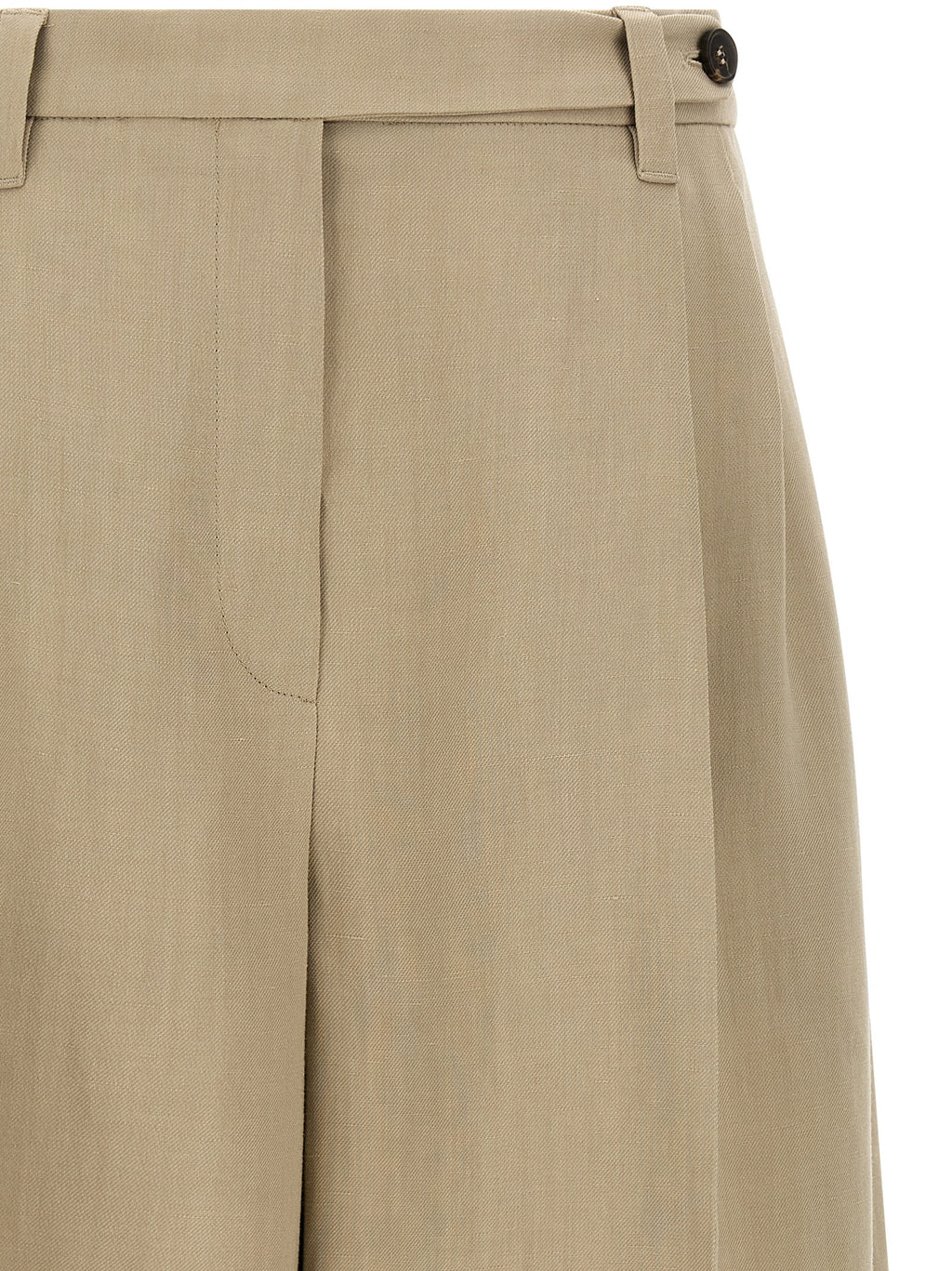 Brunello Cucinelli Beige Viscose Bermuda Shorts