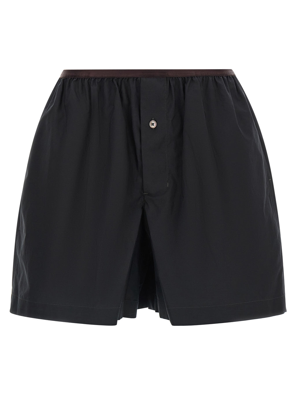 Lemaire Gray Cotton Bermuda Shorts