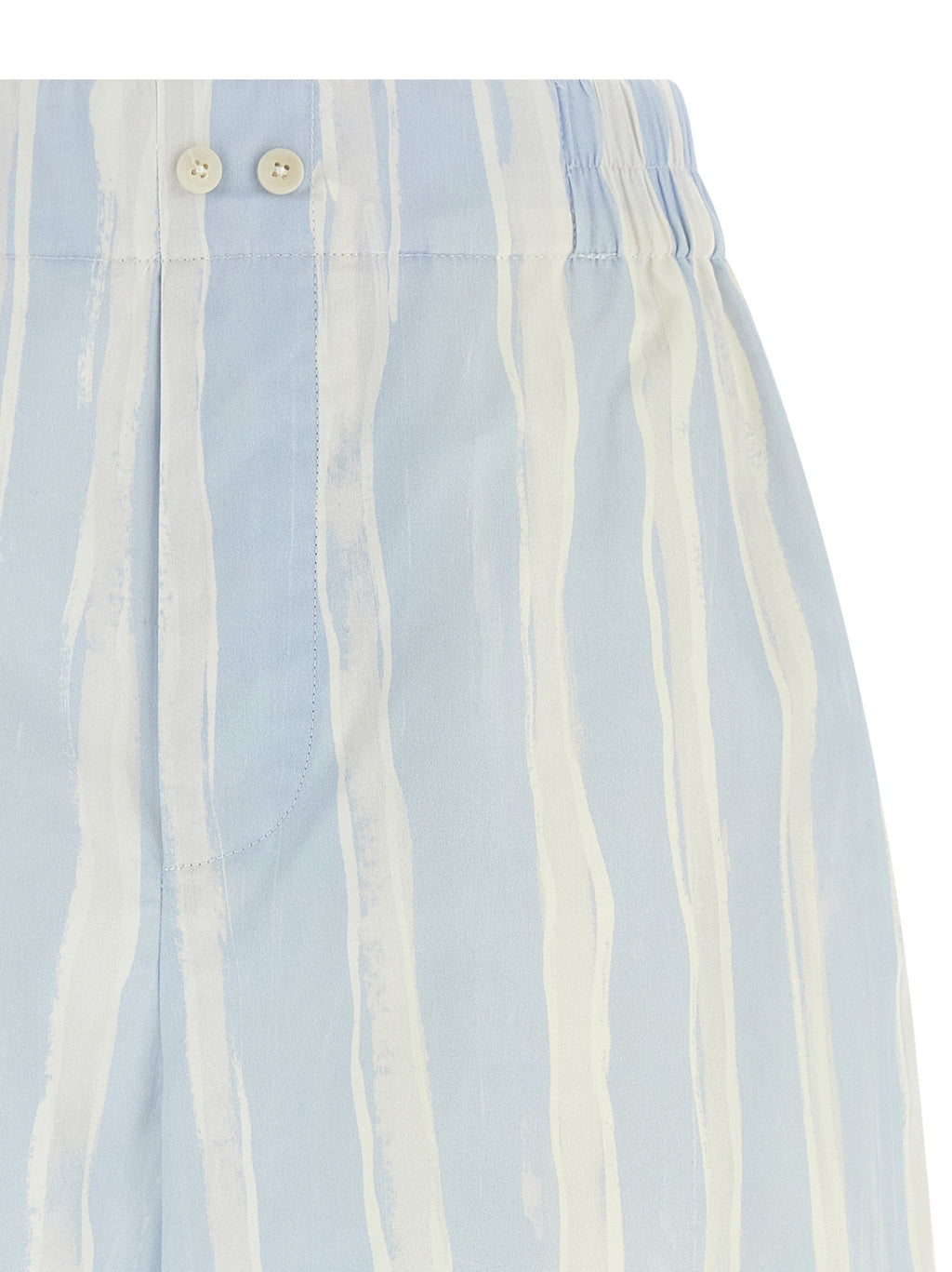 Jacquemus Blue Linen Bermuda Shorts