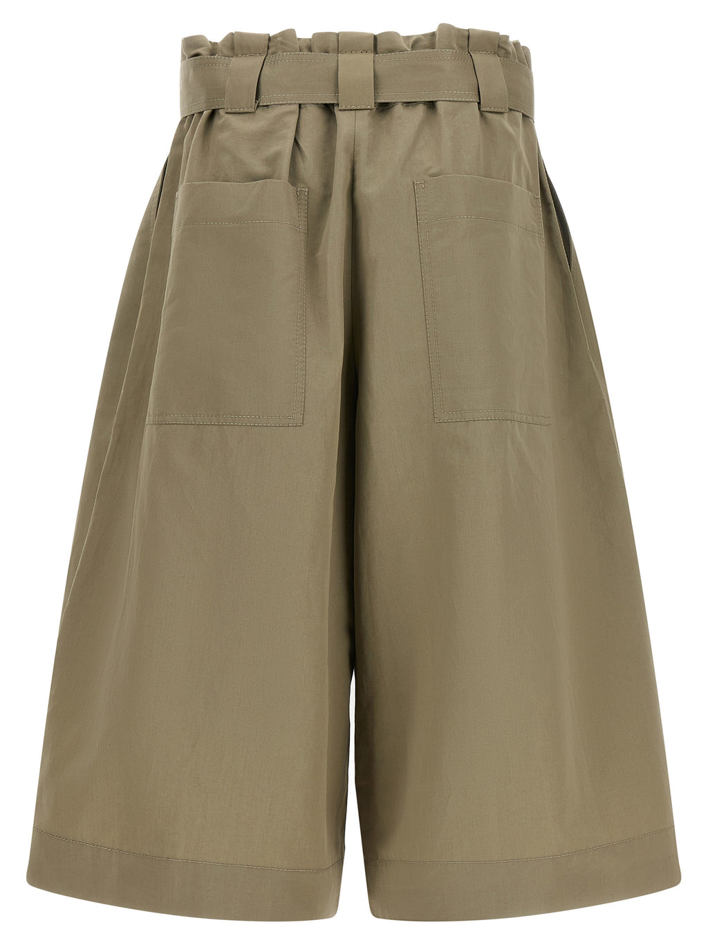 Brunello Cucinelli Bicolor Cotton Bermuda Shorts