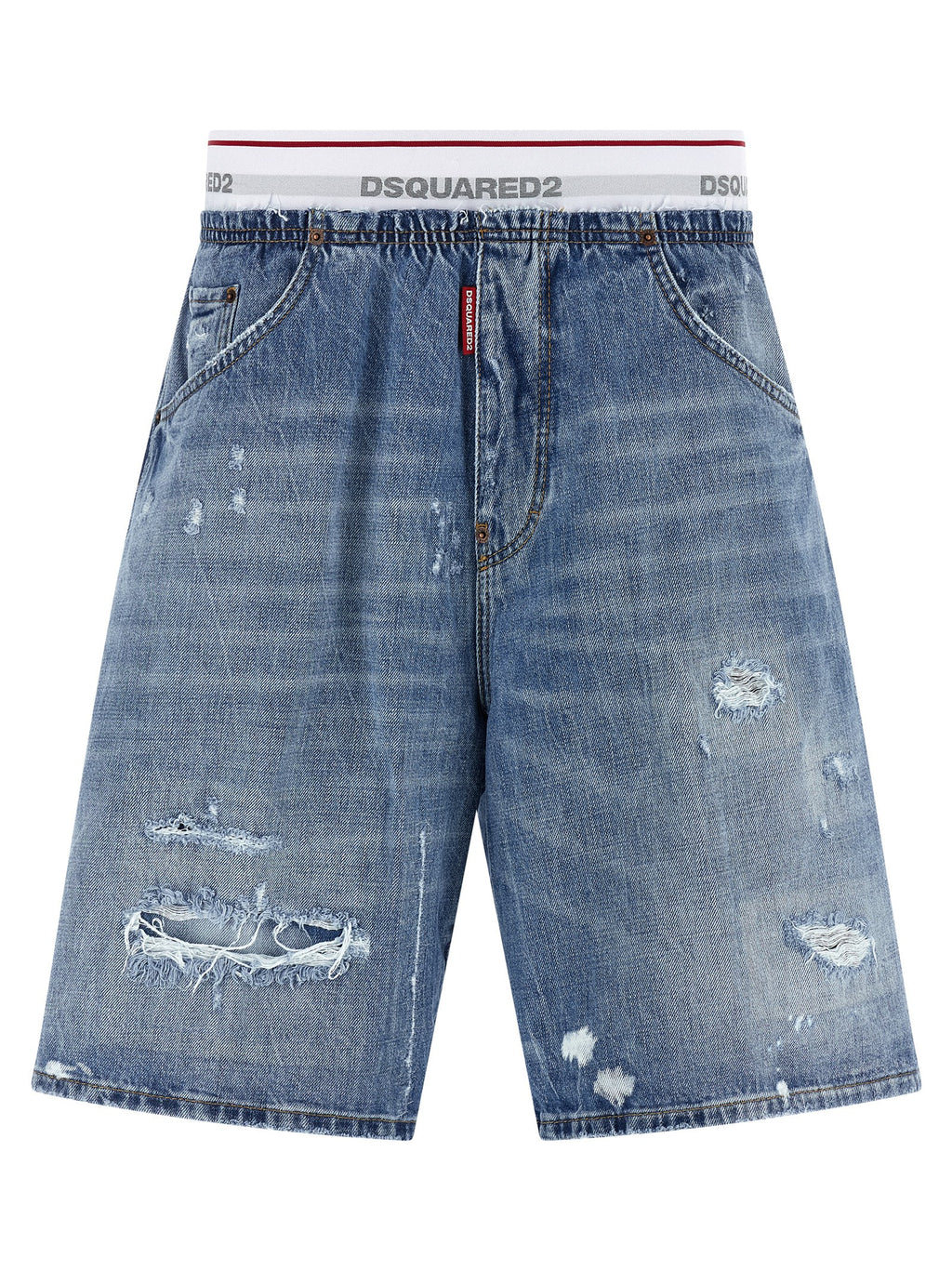 Dsquared² Blue Cotton Bermuda Shorts