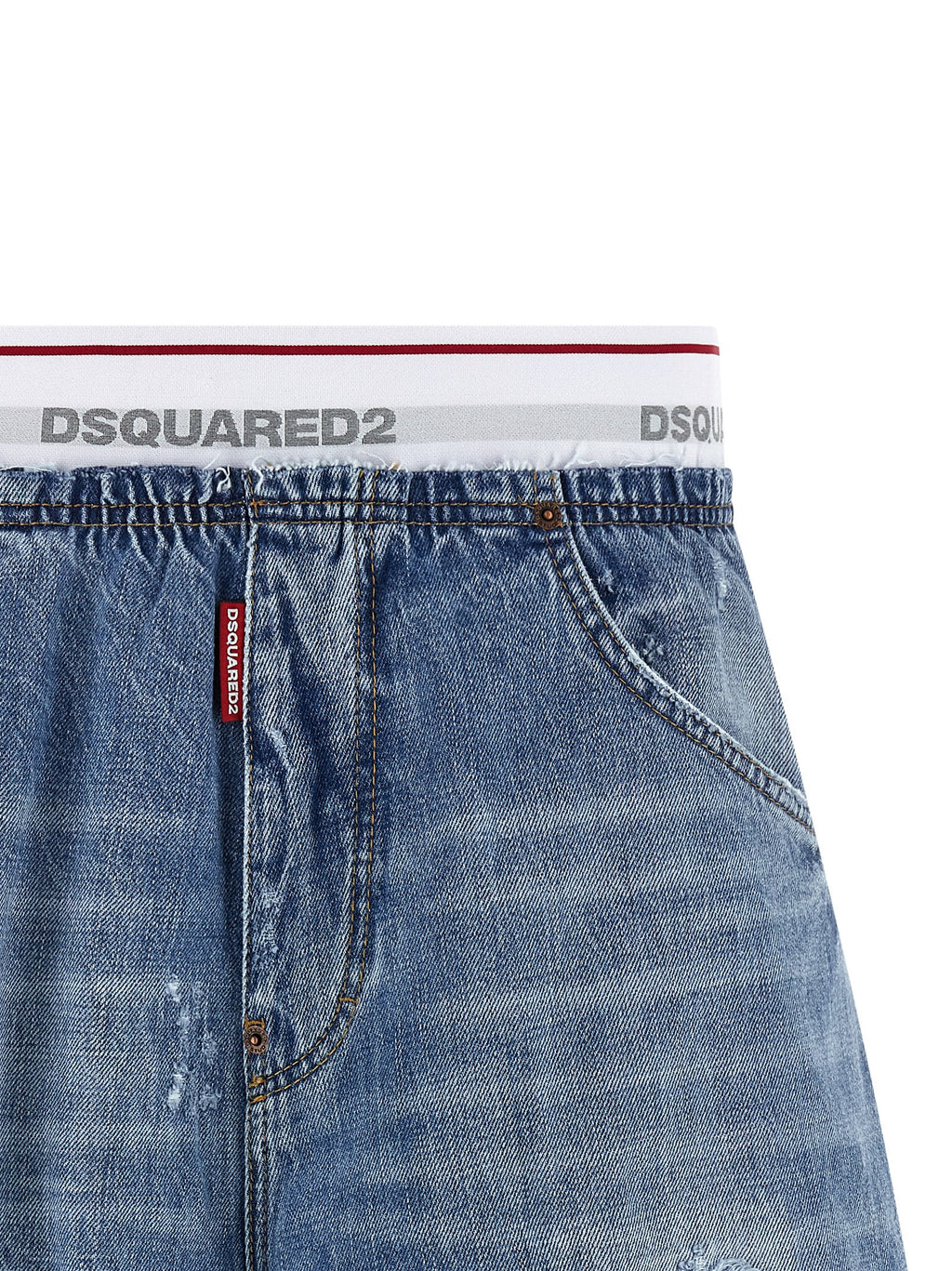 Dsquared² Blue Cotton Bermuda Shorts