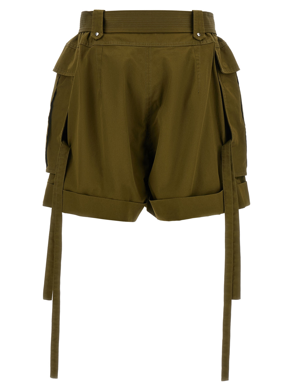 Alexander McQueen Bicolor Cotton Bermuda Shorts