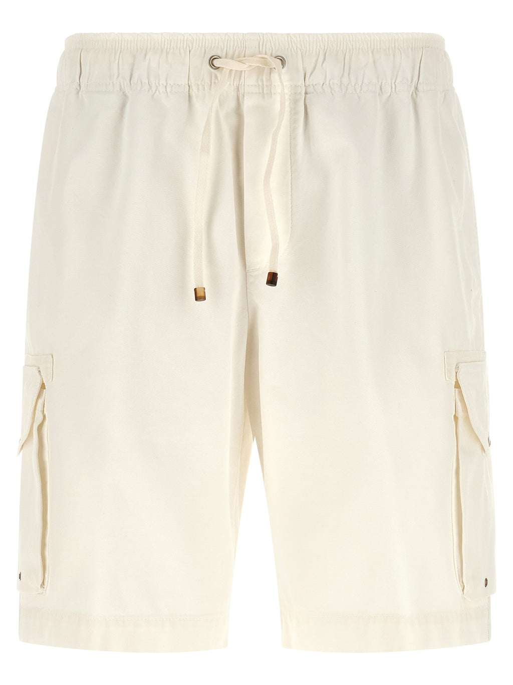 Brunello Cucinelli White Cotton Bermuda Shorts