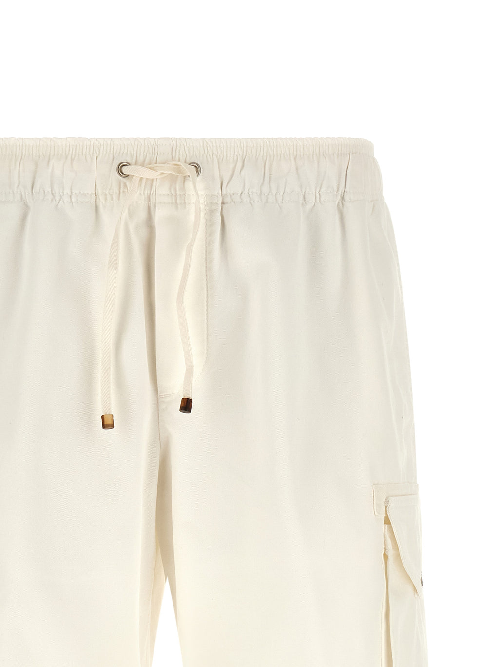 Brunello Cucinelli White Cotton Bermuda Shorts