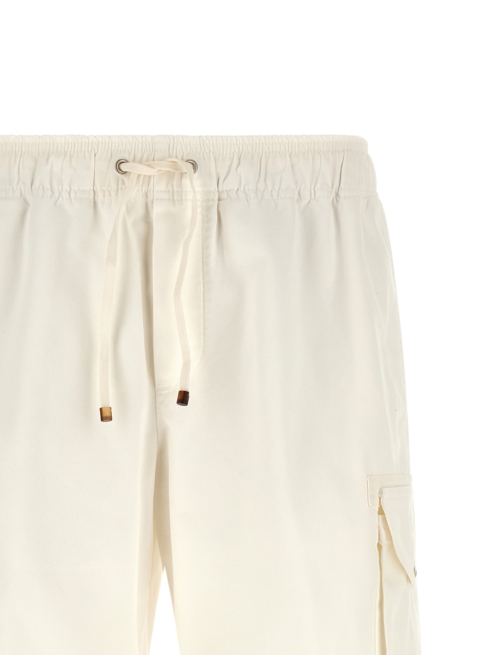 Brunello Cucinelli White Cotton Bermuda Shorts
