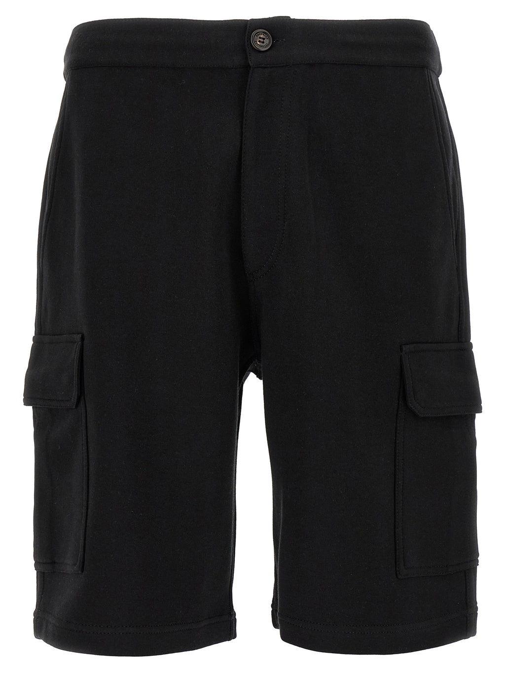 Brunello Cucinelli Black Cotton Bermuda Shorts