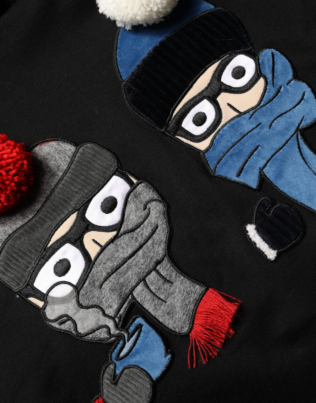 Dolce & Gabbana #dgfamily Schwarzes Baumwoll-Kapuzen-Herren-Sweatshirt Pullover