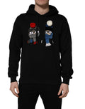 Dolce & Gabbana #dgfamily Schwarzes Baumwoll-Kapuzen-Herren-Sweatshirt Pullover