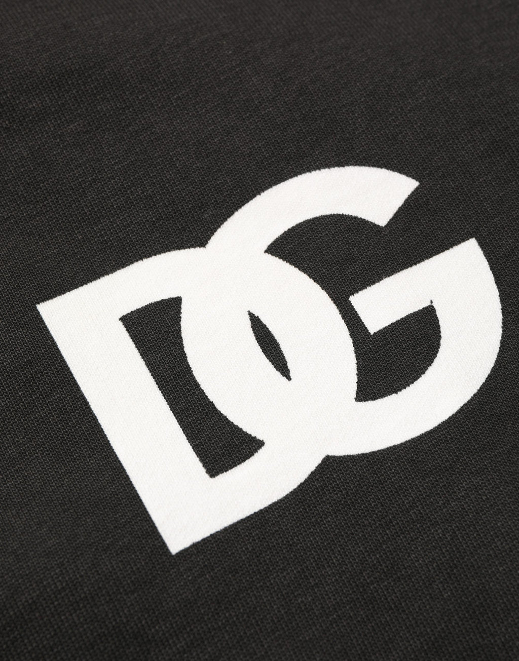 Dolce & Gabbana Schwarzer Kapuzenpullover aus Baumwolle mit Logo und durchgehendem Reißverschluss