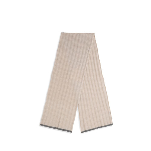 Brunello Cucinelli Beige Cashmere Scarf