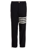 Thom Browne Blue Wool Athletic Pants