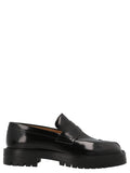 Maison Margiela Black Calfskin Slip-On Loafers