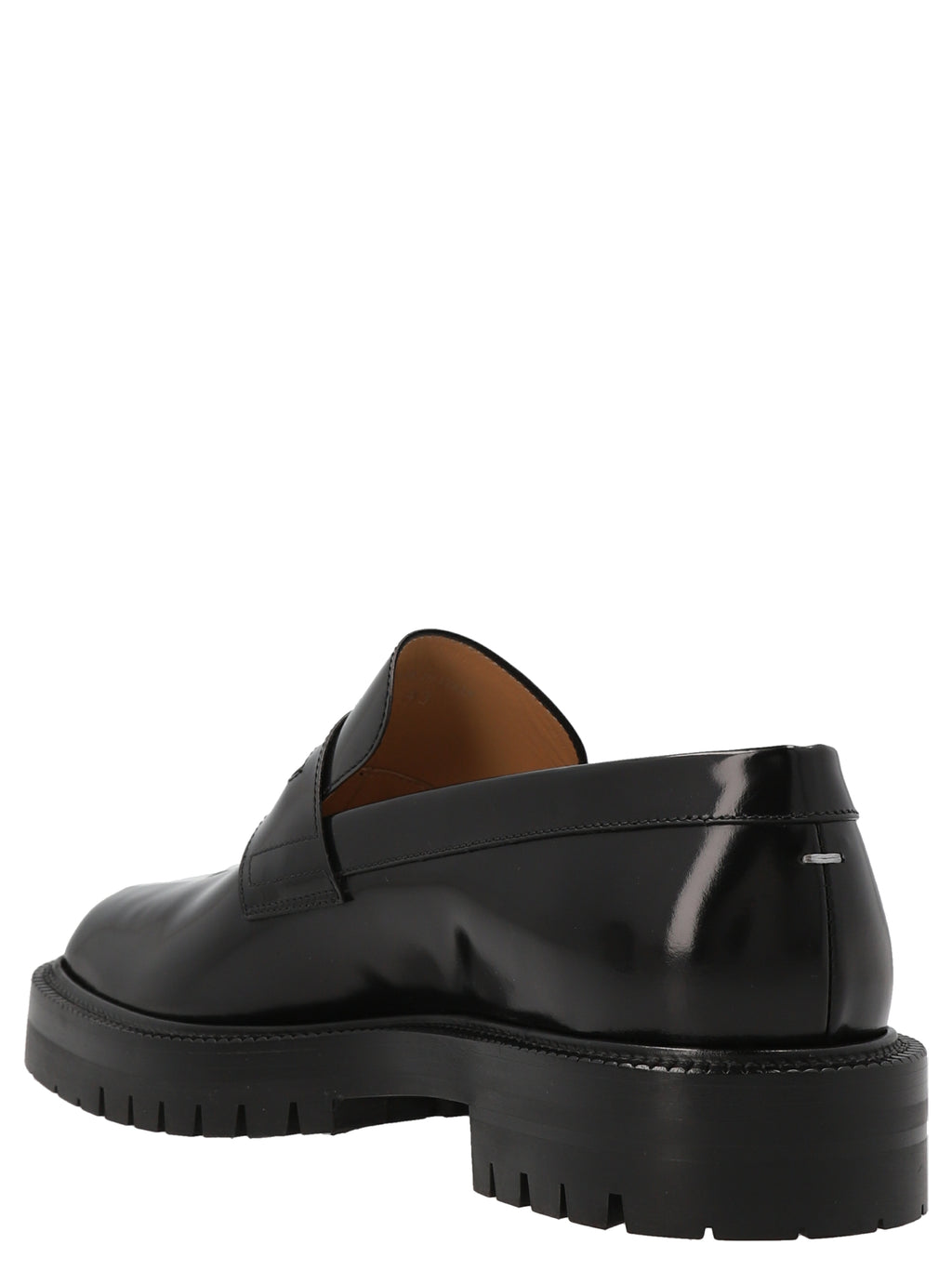 Maison Margiela Black Calfskin Slip-On Loafers