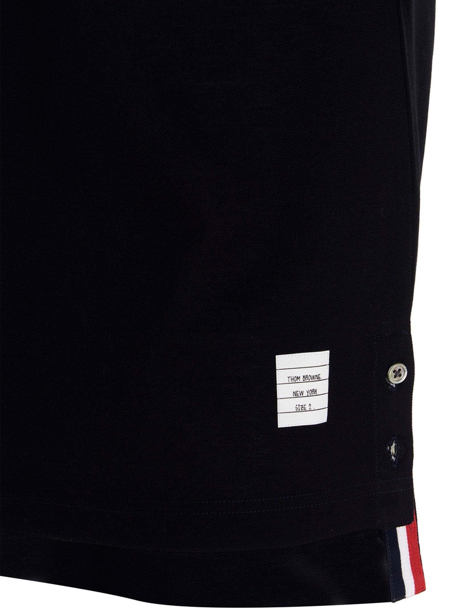 Thom Browne Blue Cotton Polo Shirt