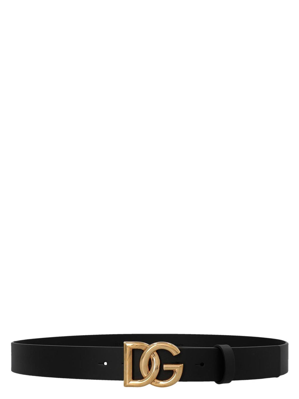Dolce & Gabbana Black Lamb Leather Regular Belt