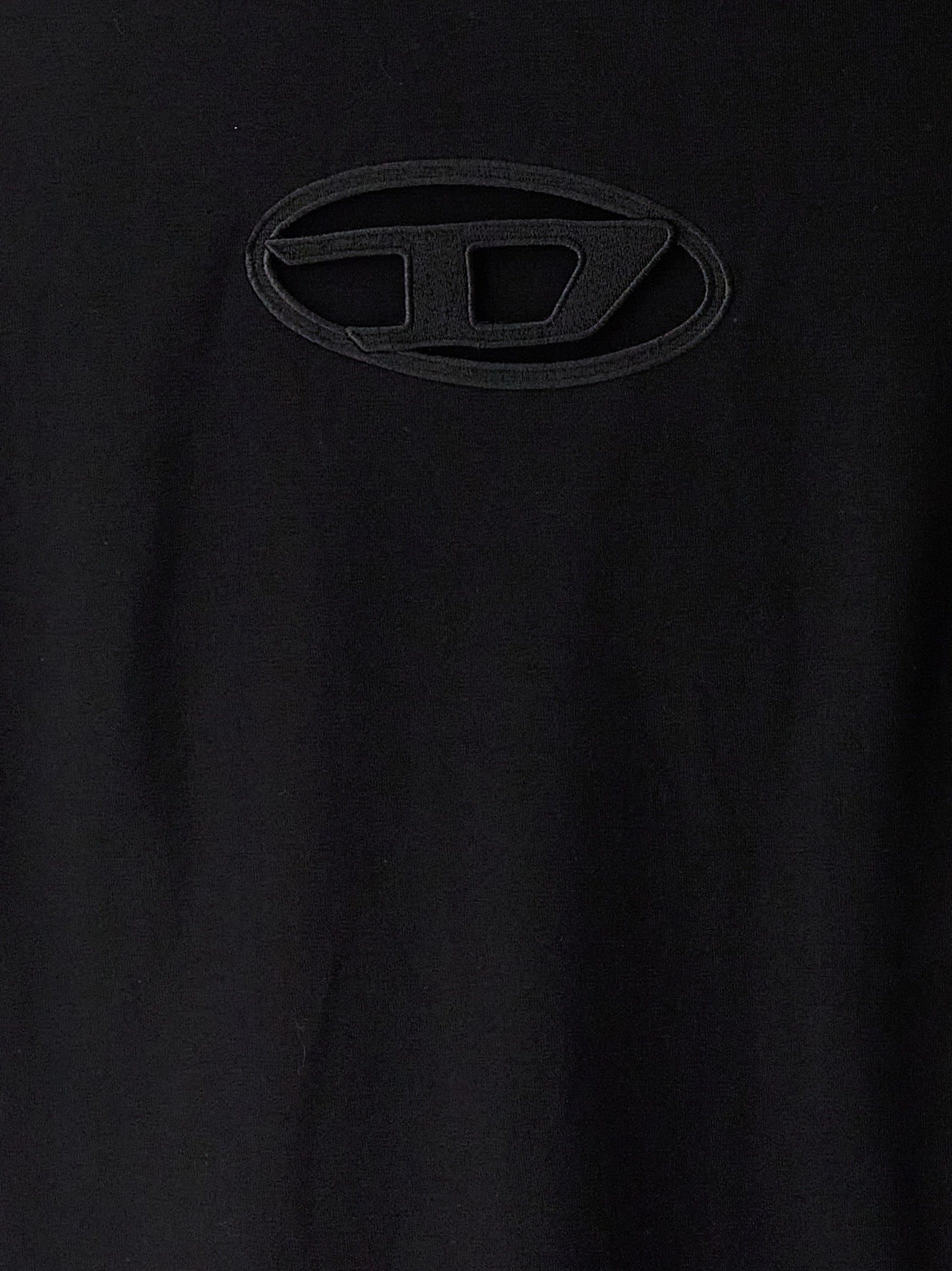 Diesel Black Cotton Short Dress