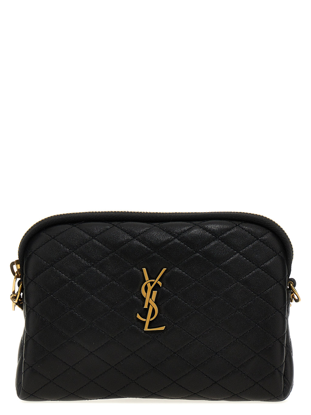 Saint Laurent Black Lamb Leather Crossbody Bag