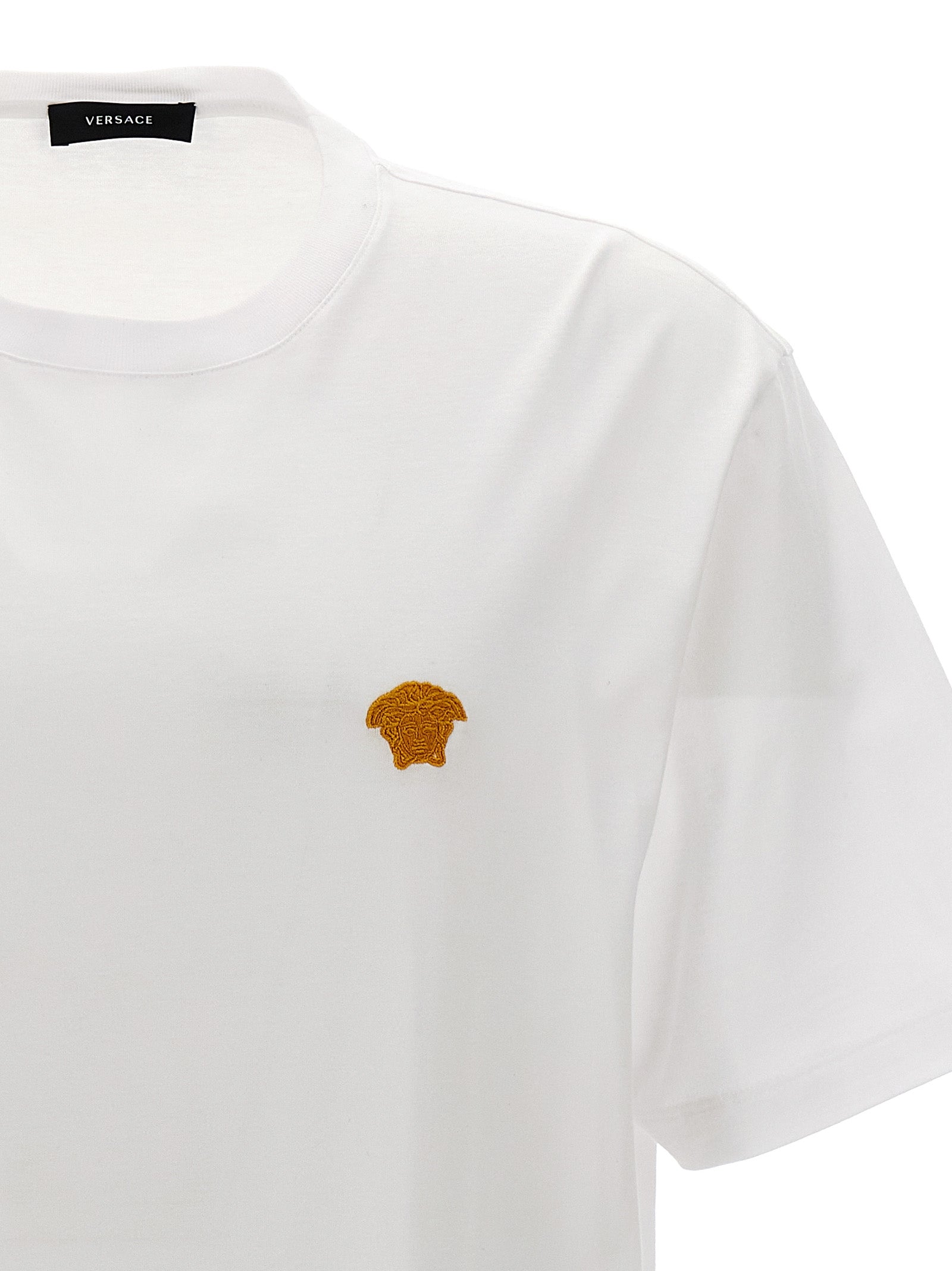 Versace White Cotton T-Shirt