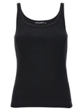 Dolce & Gabbana Black Cotton Tank Tops