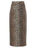 Ganni Brown Organic Cotton Mini Skirt