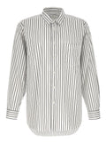 Comme Des Garçons Bicolor Cotton Blouse