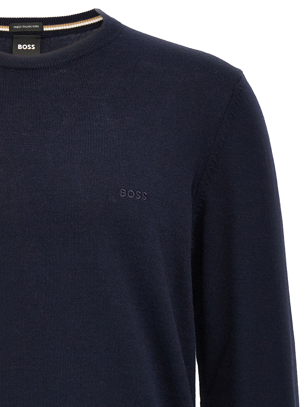 Hugo Boss Blue Virgin Wool Cardigan