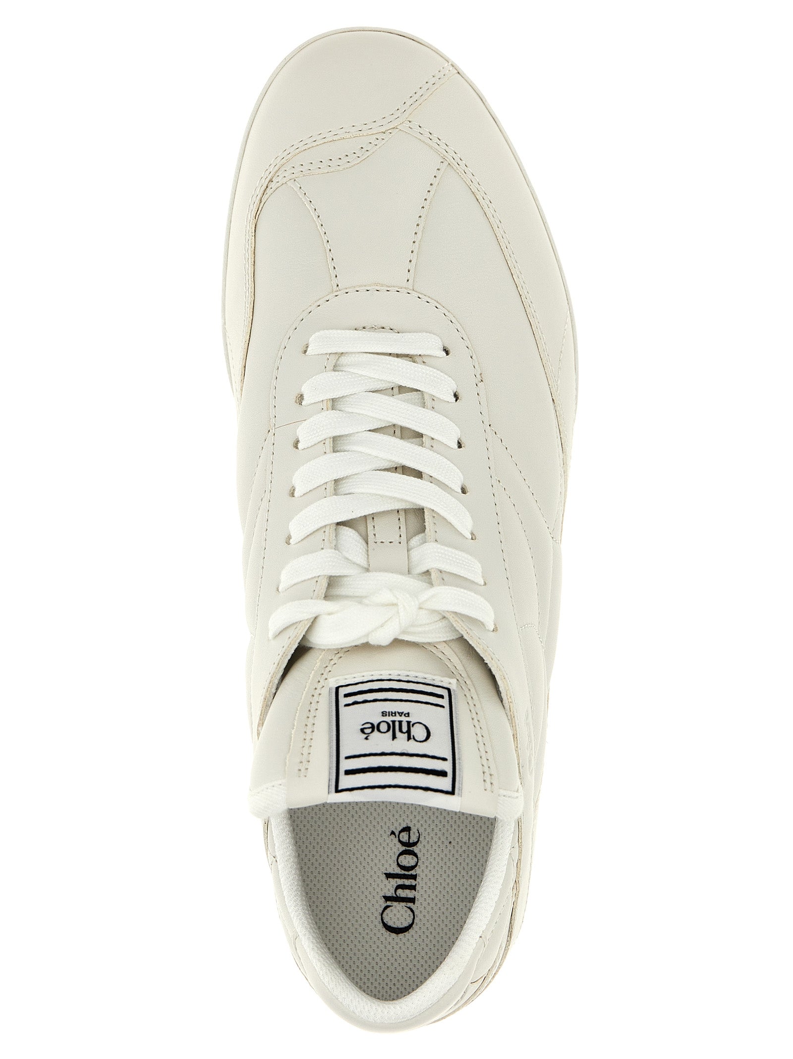Chloé White Leather Sneakers