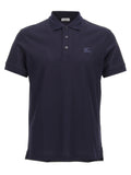 Burberry Blue Cotton Polo Shirt