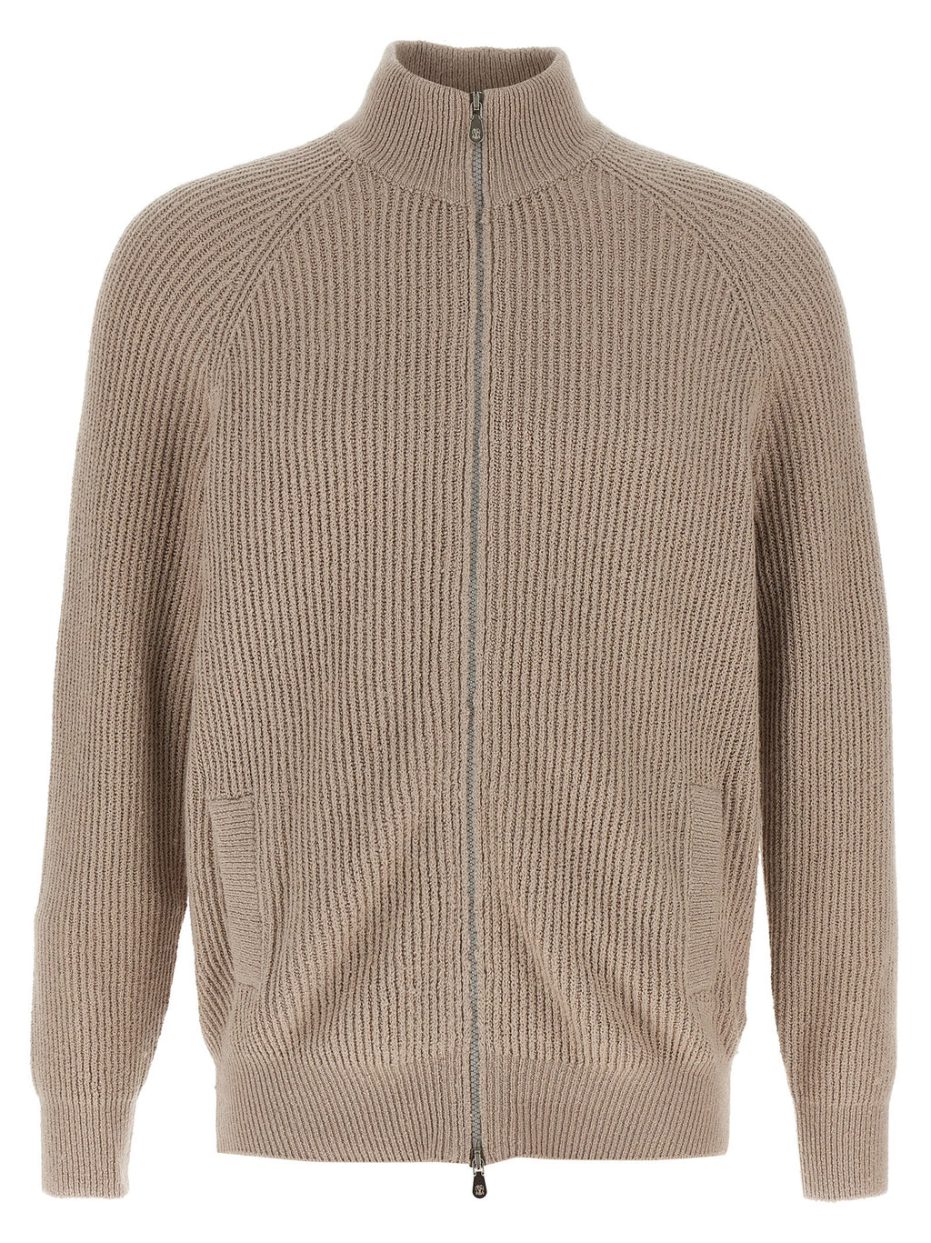 Brunello Cucinelli Beige Cotton Cardigan