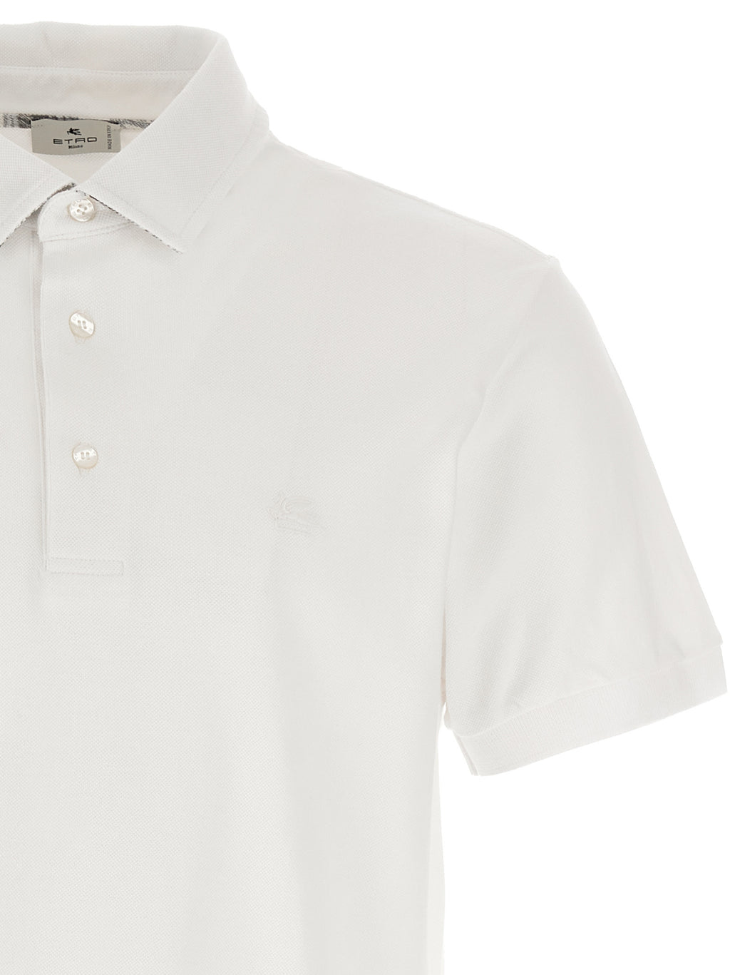 Etro White Cotton Polo Shirt