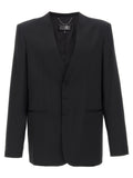 MM6 Maison Margiela Black Polyester Blazer