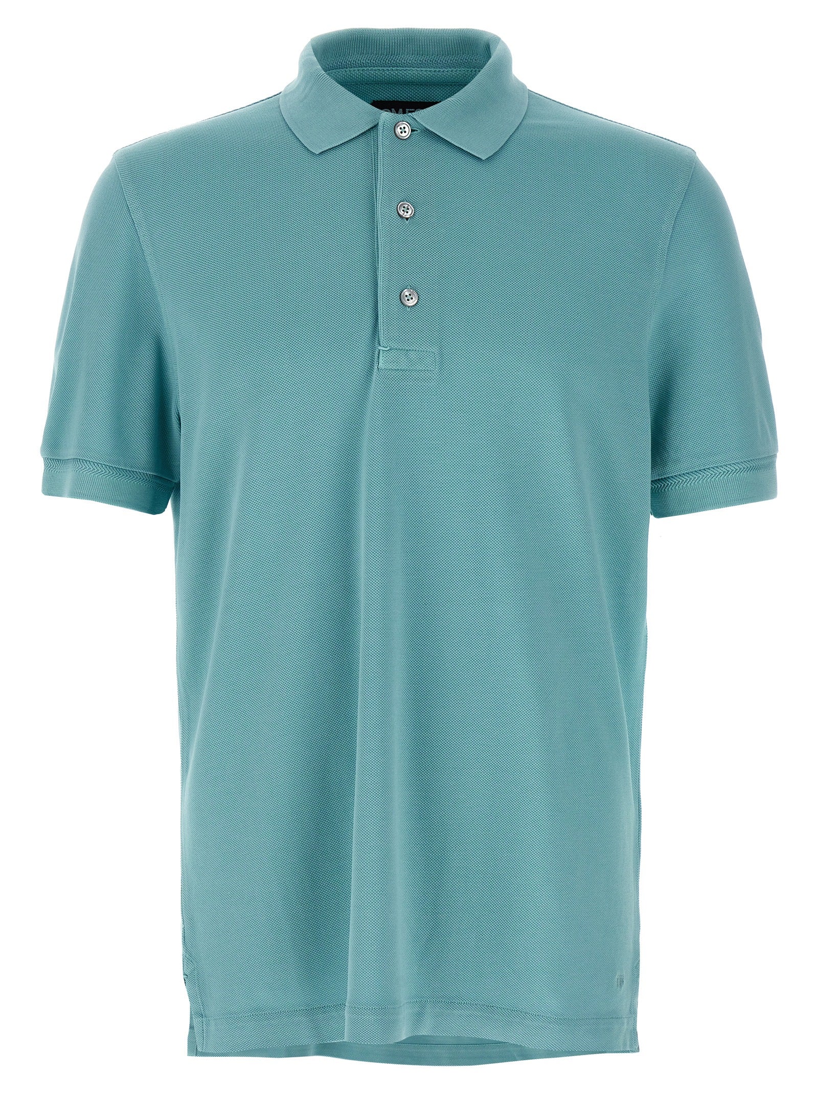 Tom Ford Blue Cotton Polo Shirt