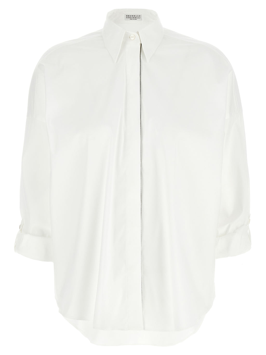 Brunello Cucinelli White Cotton Blouse