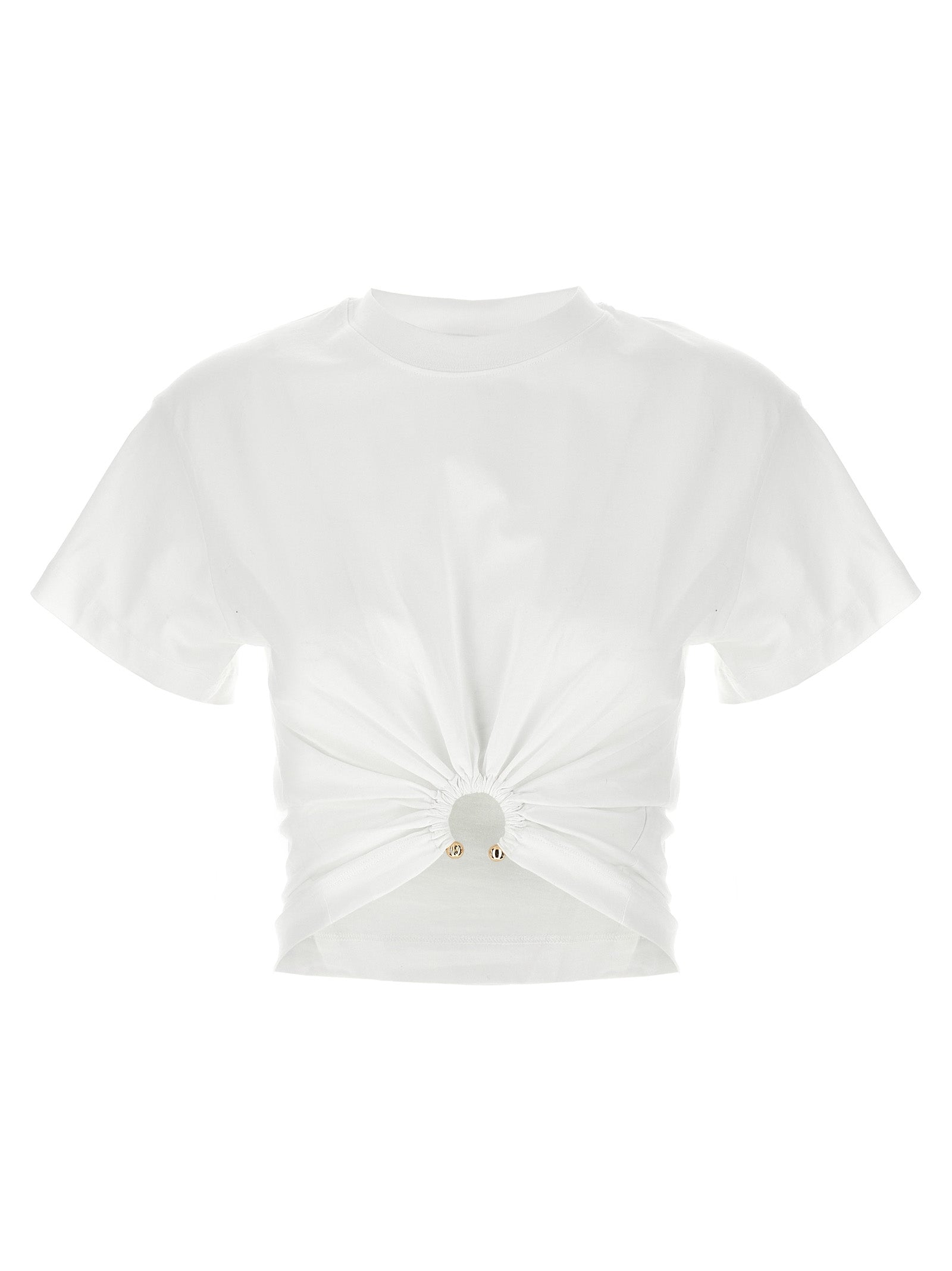 Paco Rabanne White Cotton T-Shirt