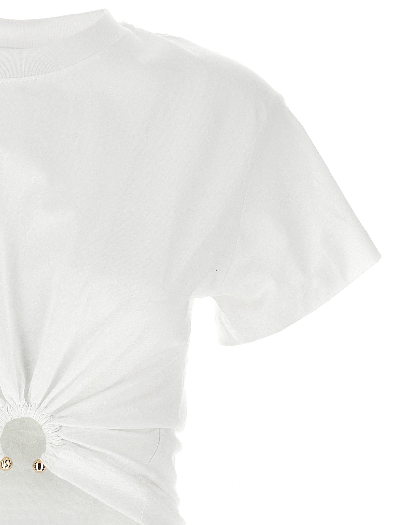Paco Rabanne White Cotton T-Shirt