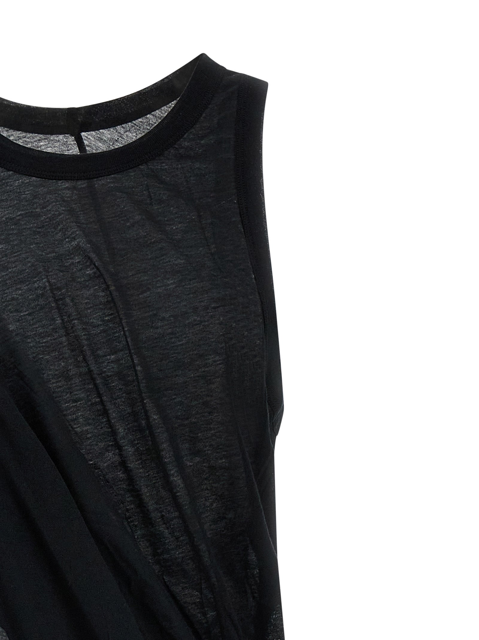 Rick Owens Black Cotton Casual Dress