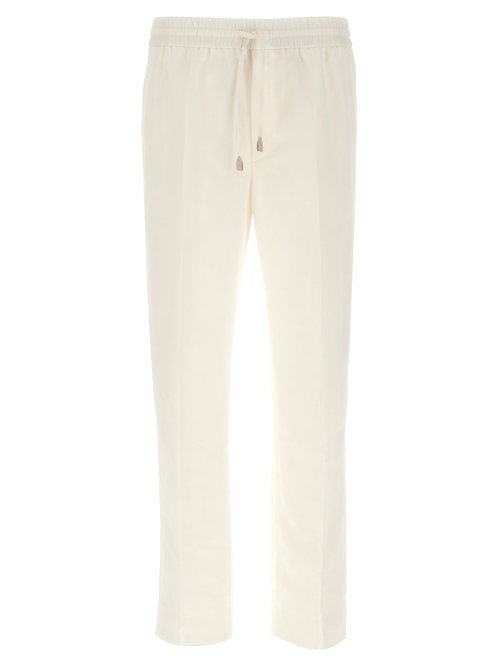 Brioni White Linen Casual Pants