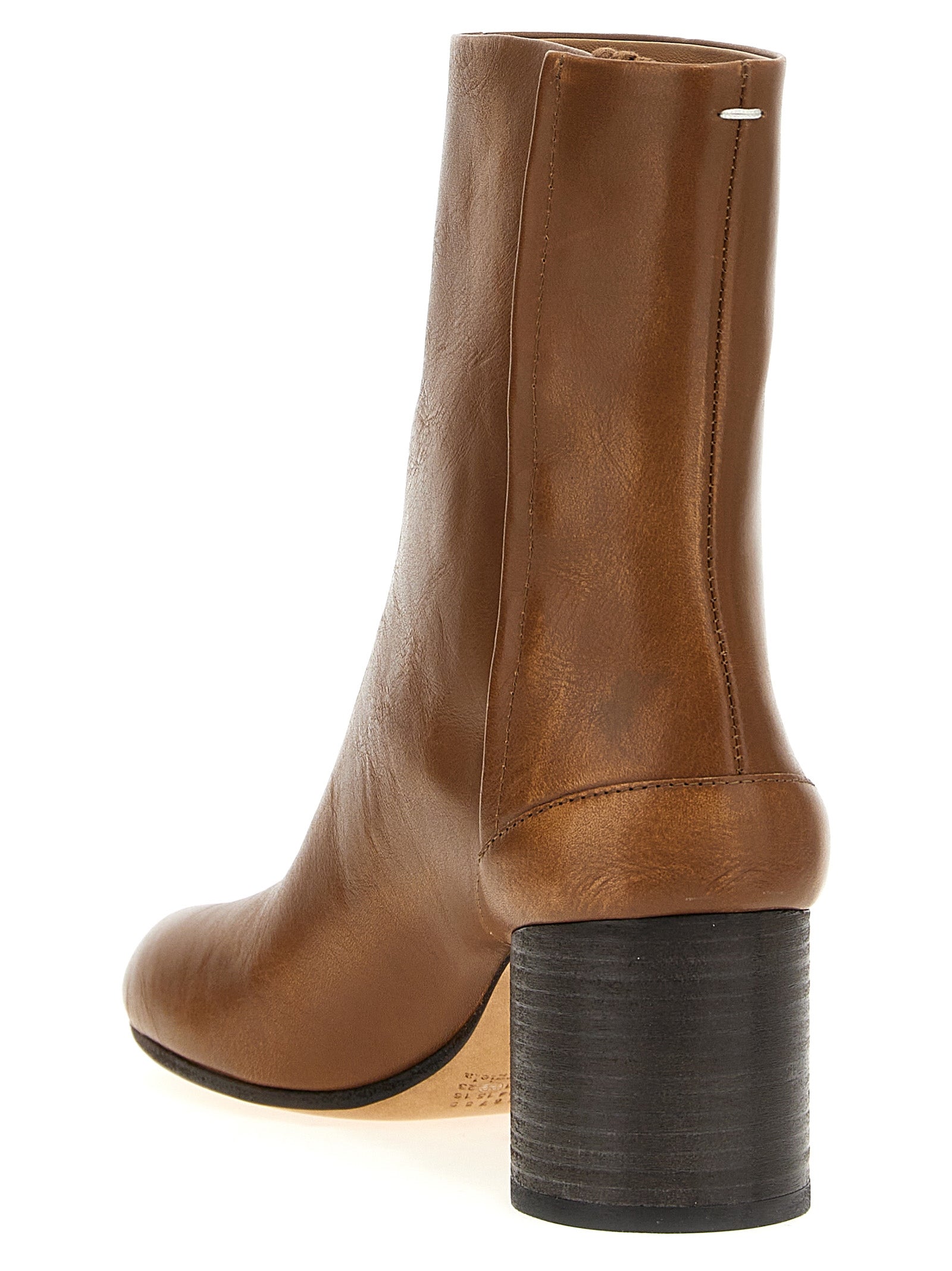 Maison Margiela Brown Calfskin Ankle Boots