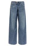 Agolde Blue Cotton Relaxed Fit Jeans