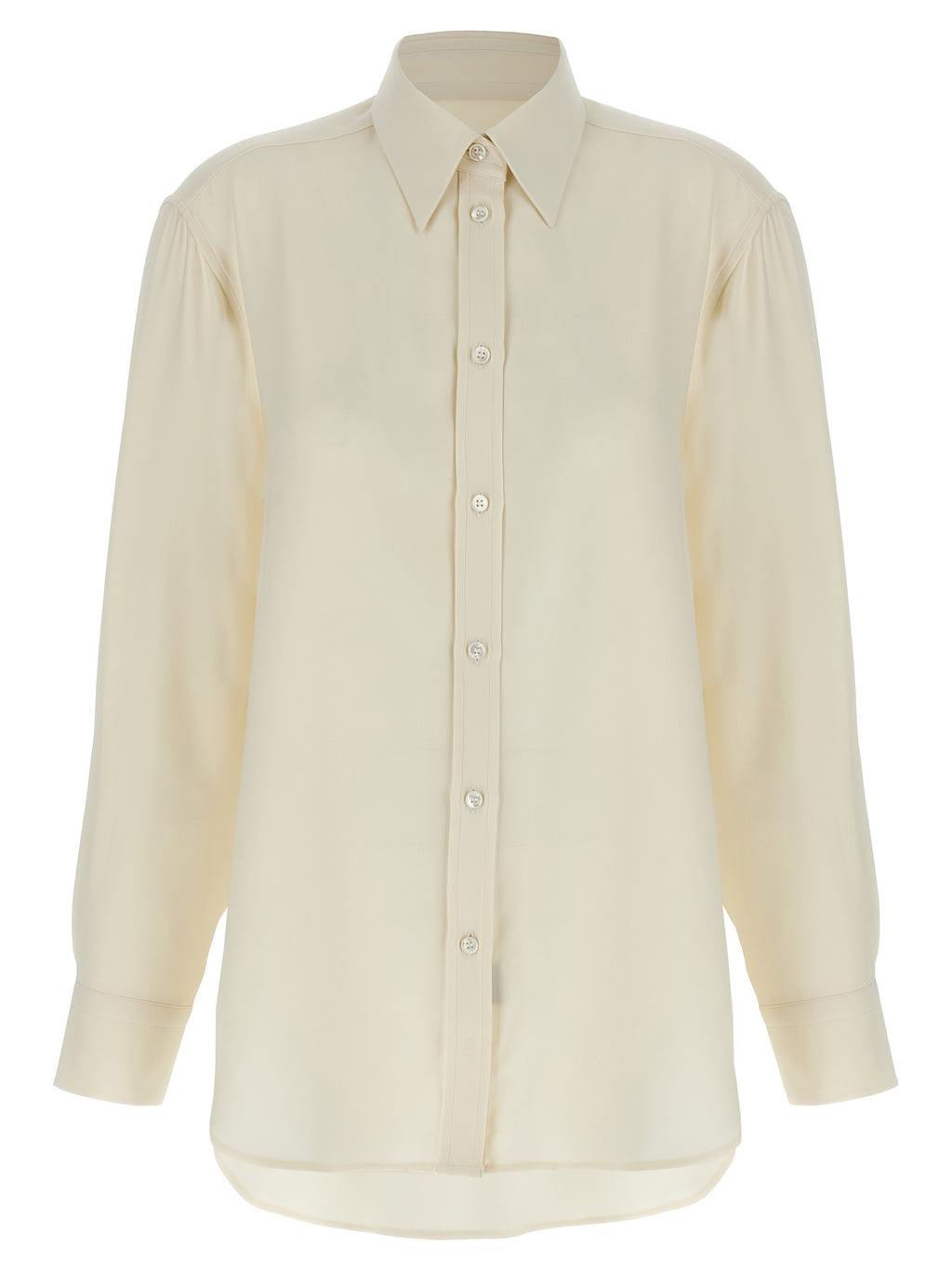 Brioni White Silk Blouse
